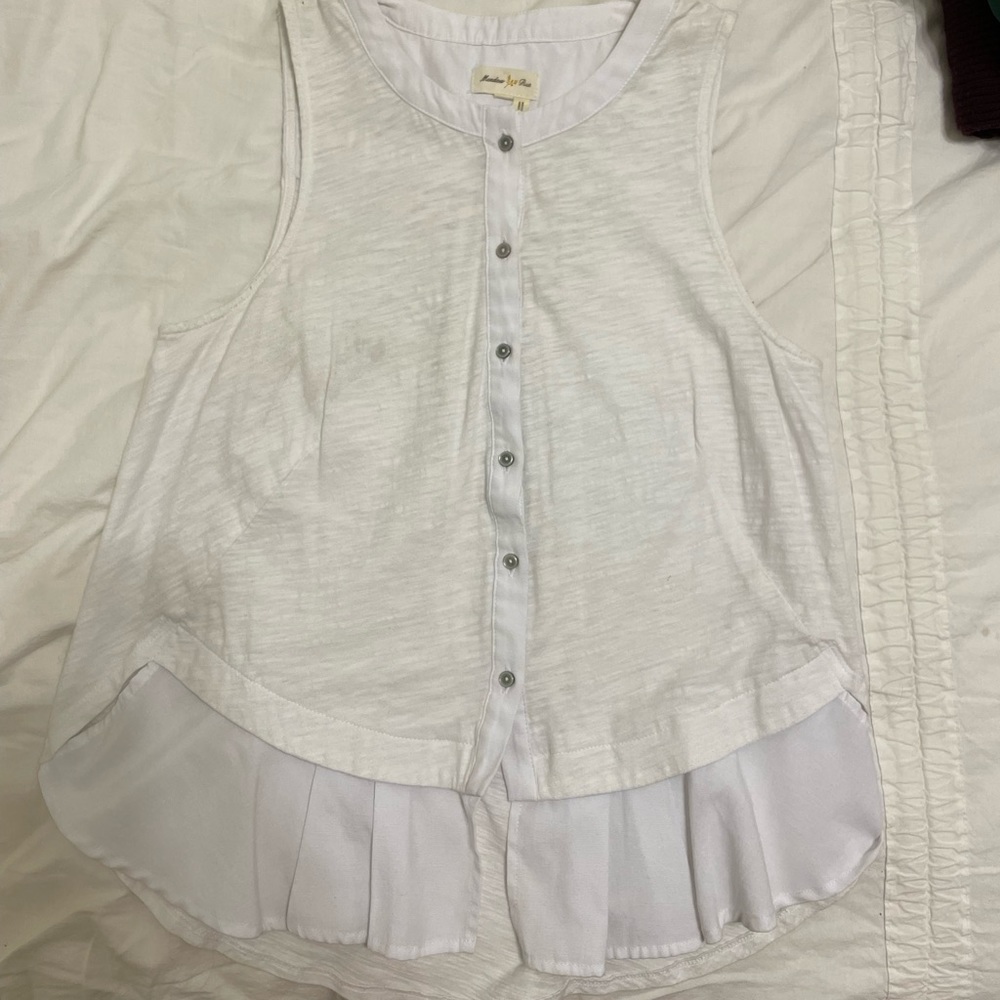 Anthropologie Women’S White Tank top